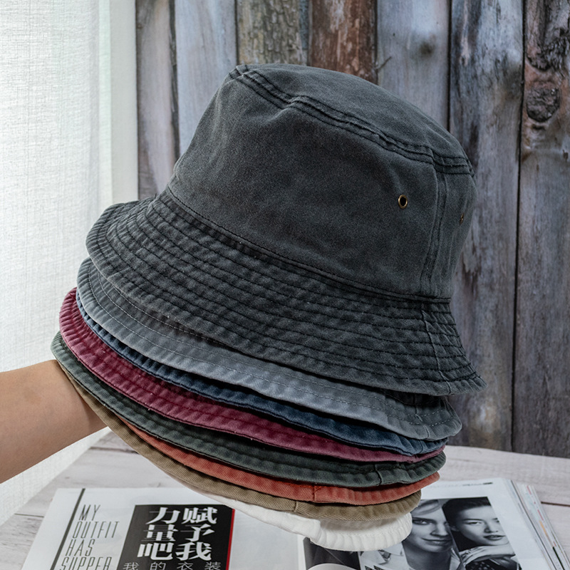 Bucket Hat Embroidered - 新しいユニセックスバケットハットファッション洗浄デニムキャップデザイン男性パナマ帽子女性の夏の屋外カジュアル日焼け止めバイザー漁師キャップ