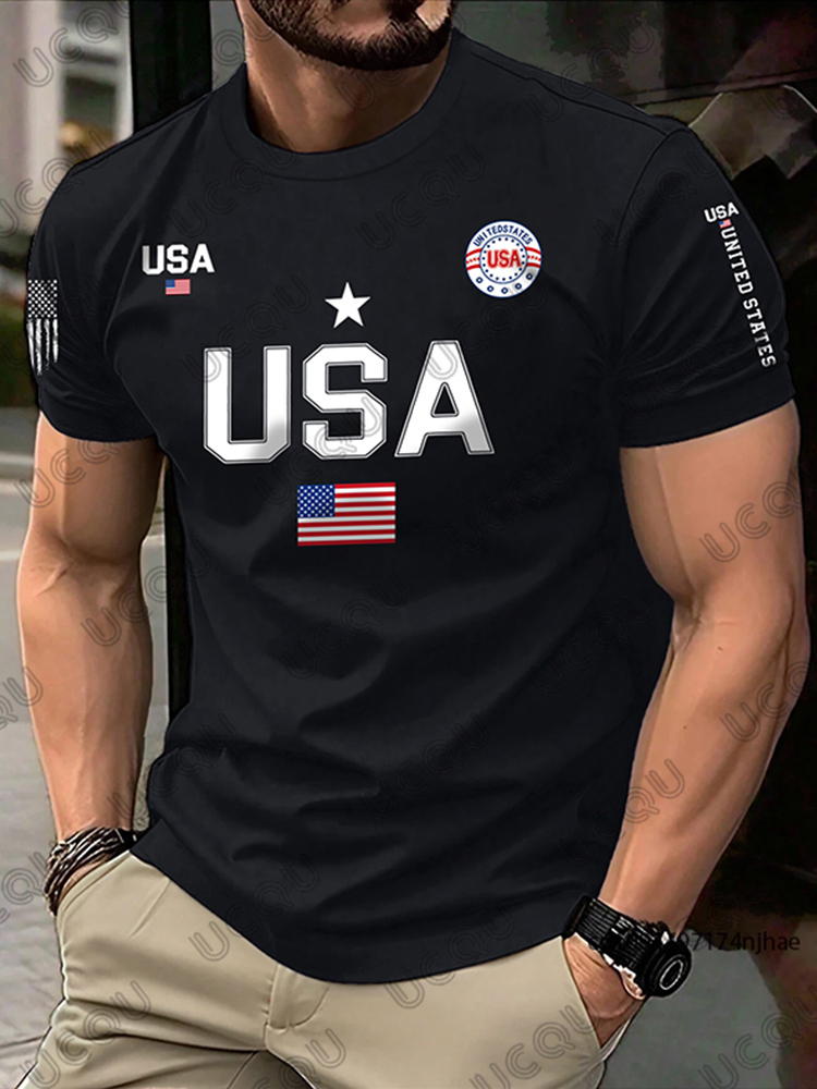 Street Fashion Usa - 2026 新米国旗グラフィック男性サーフィン Tシャツ夏のスポーツ速乾性 Tシャツカジュアル米国プリントストリートウェア子供/大人トップス
