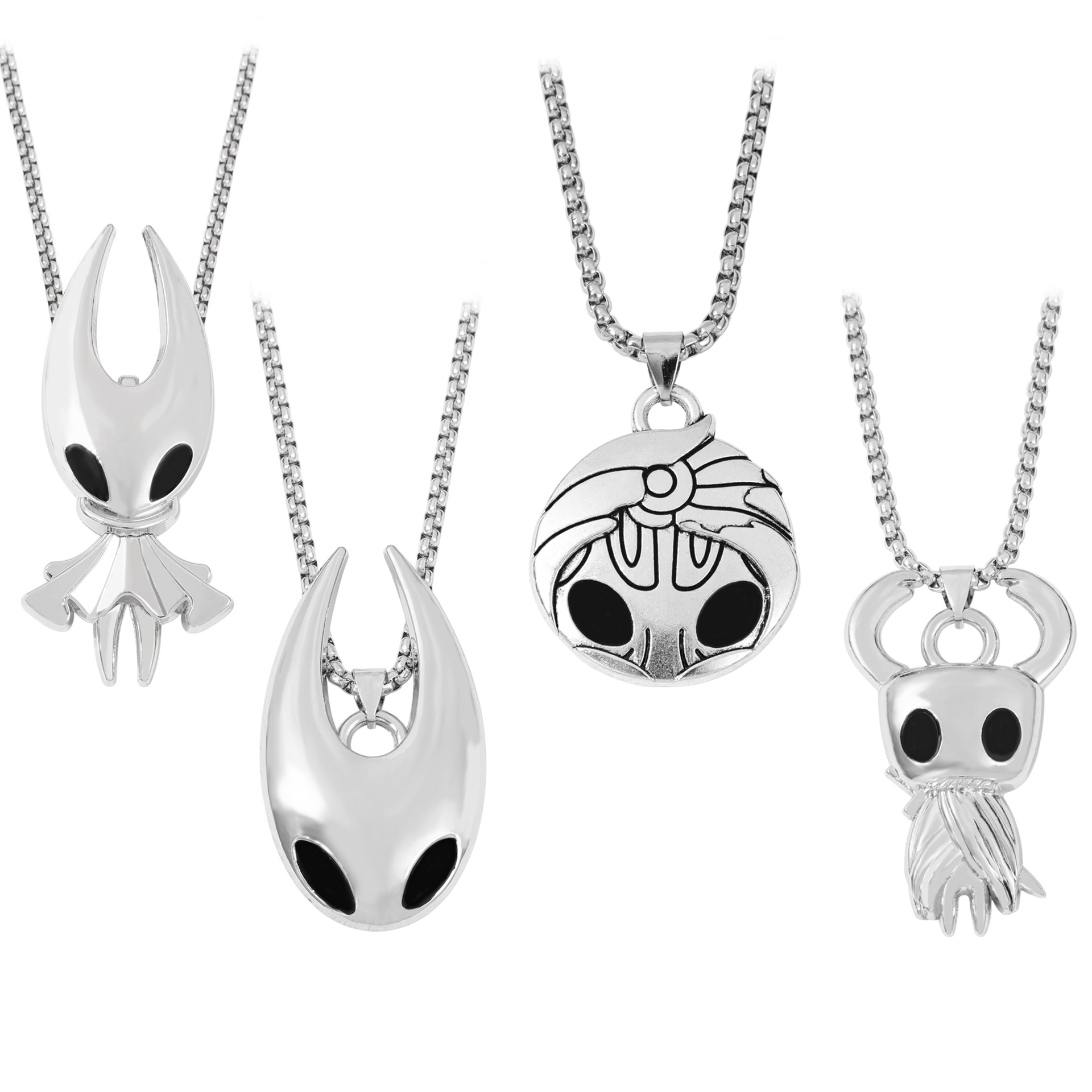 Street Fashion Jewelry - ファッションゲームジュエリーアクセサリー、ホロウナイトをテーマにしたネックレス、人気ゲーム「シルクソング」のヒップホップネックレスアクセサリー