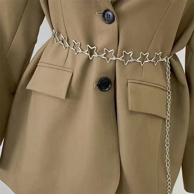 Street Fashion Jewelry - クロスボーダー ジュエリー パーソナライズド ホロー スター ウエストチェーン