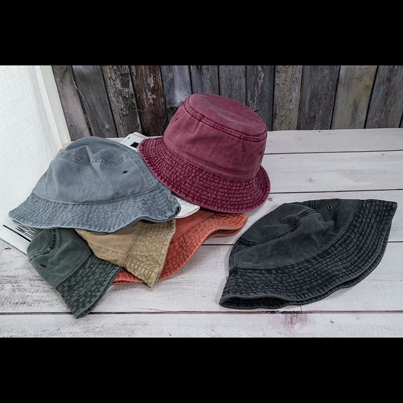 新しいユニセックスバケットハットファッション洗浄デニムキャッ - Bucket Hat Embroidered のレビューと価格