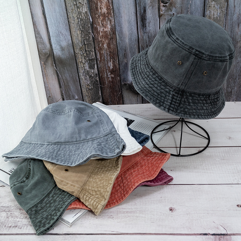 新しいユニセックスバケットハットファッション洗浄デニムキャッ - Bucket Hat Embroidered のレビューと価格