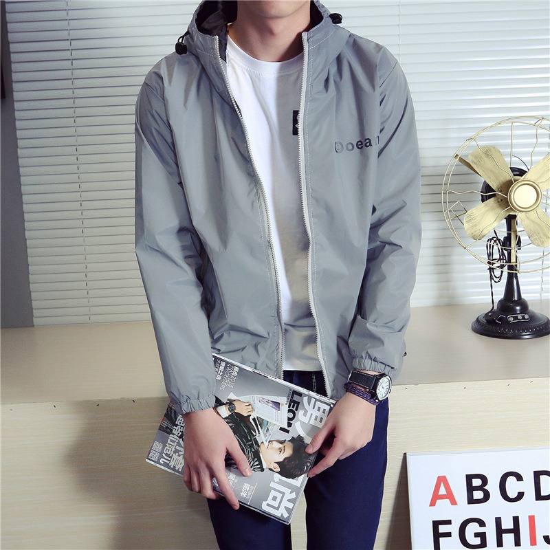 LEDライトアップウィンドブレーカー カップルサイクリング反 - Reflective Jacket Running のレビューと価格