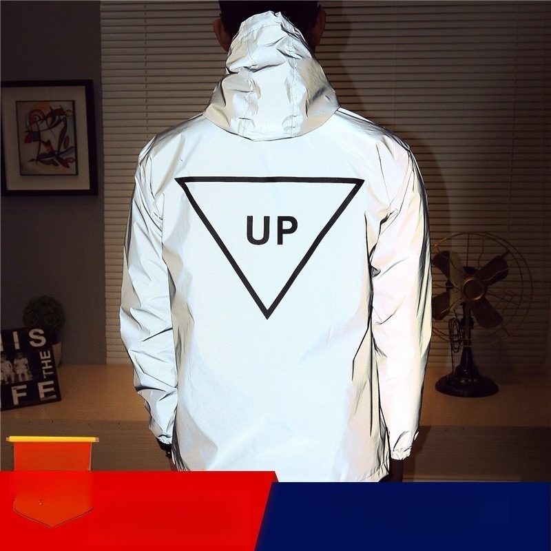 LEDライトアップウィンドブレーカー カップルサイクリング反 - Reflective Jacket Running のレビューと価格