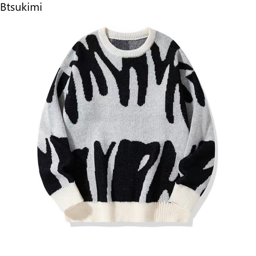 新しい秋冬メンズ韓国ルーズ O ネックニットセーターカジュア - Street Fashion In Korea のレビューと価格