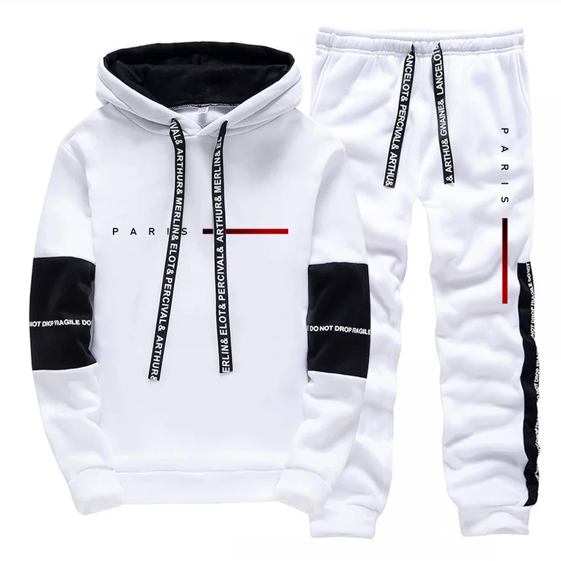 パリファッションパーカーストリートウェアメンズセットフード付 - Street Fashion In Paris のレビューと価格