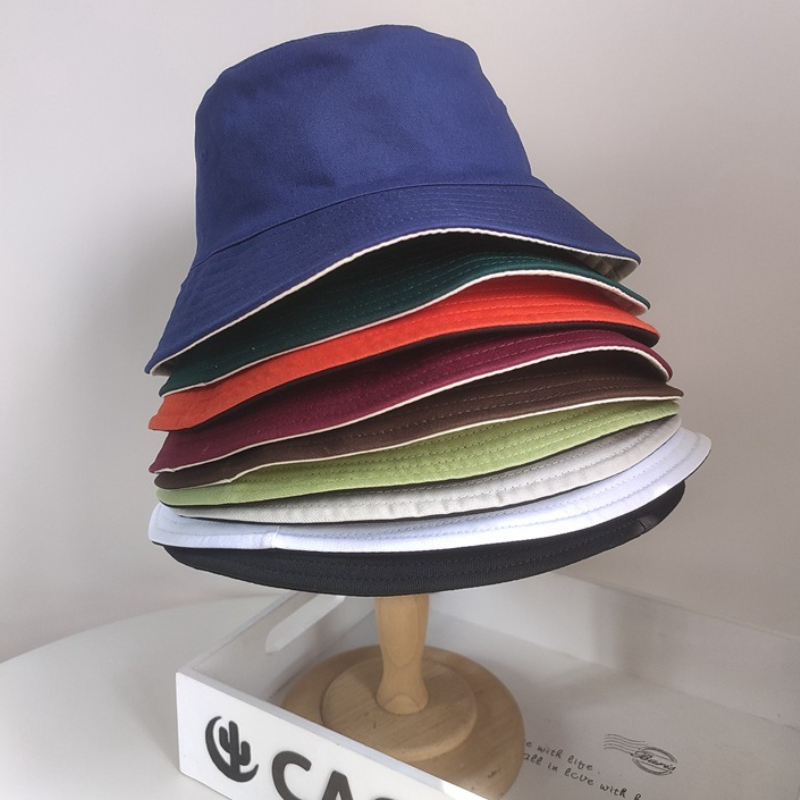 両面使えるバケットハット サンハット 男女兼用 リバーシブル - Bucket Hat Embroidered のレビューと価格