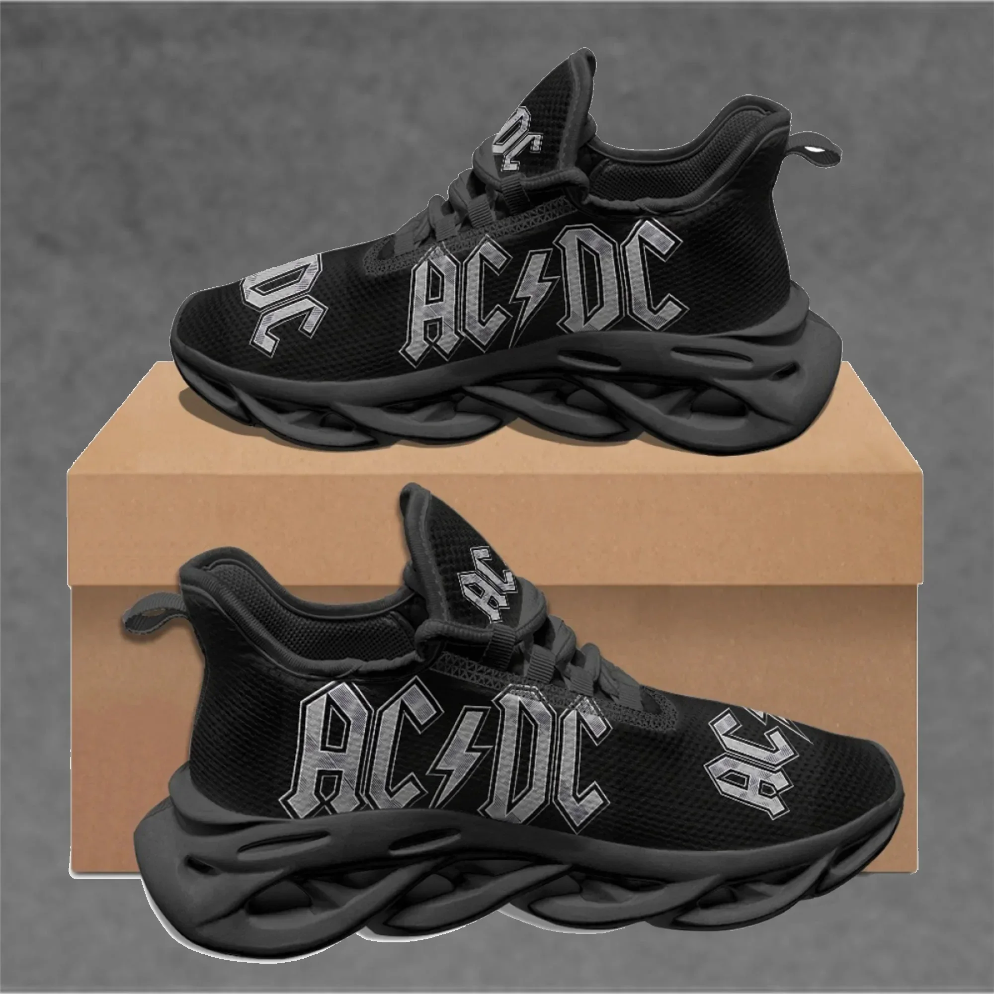 AC ロックバンドデザインファッションカジュアルフラットシュ - Street Fashion Trends のレビューと価格