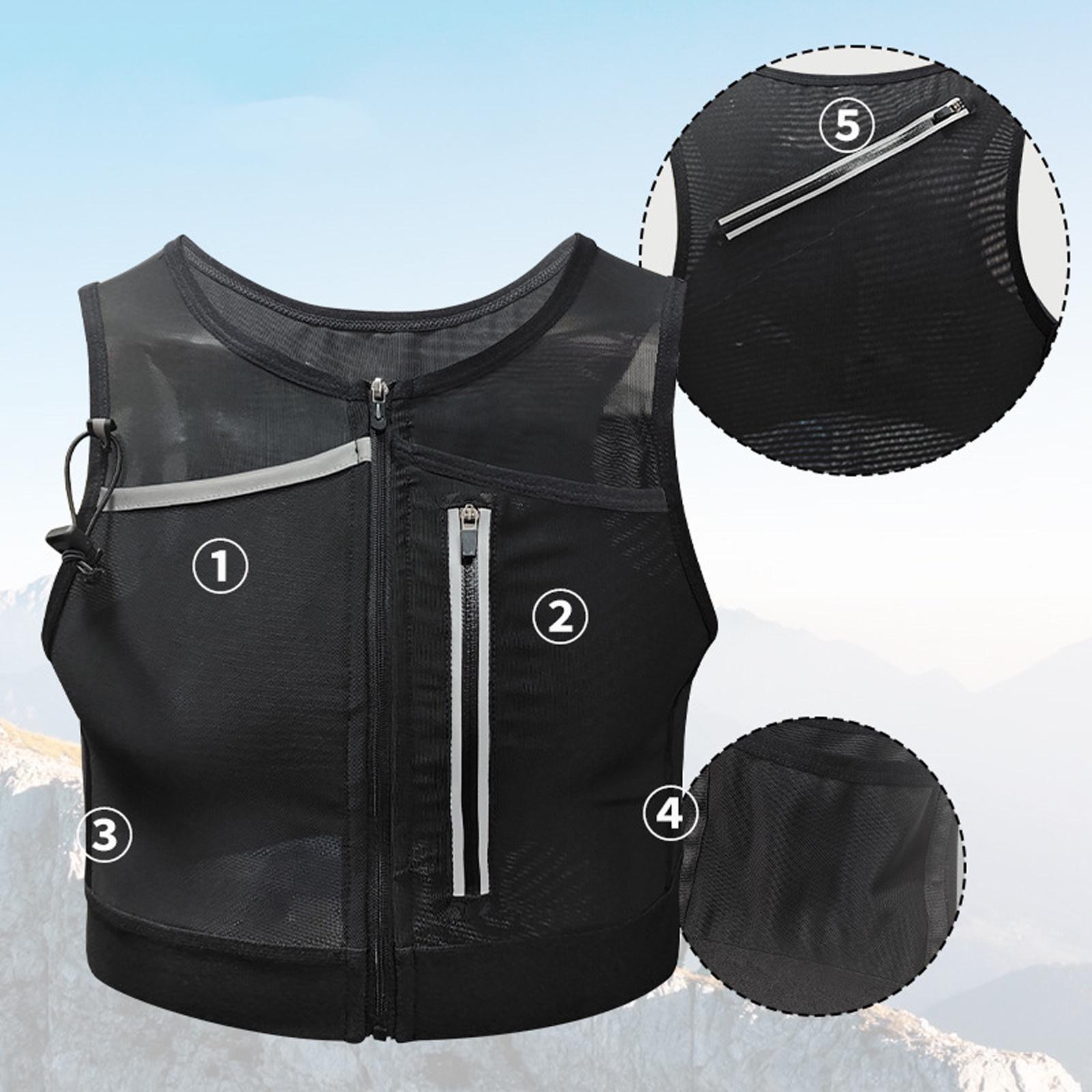 ランニングベストバッグ チェストパック 反射材付きスポーツバ - Reflective Jacket Running のレビューと価格