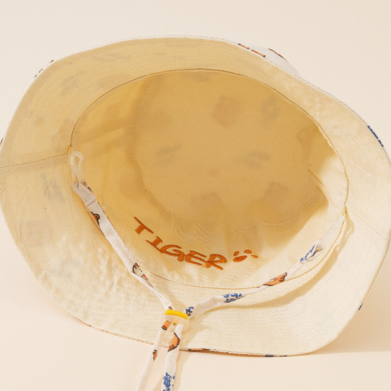 文字刺繍入りベビーバケットハット両面プリント幼児用ベビーボー - Bucket Hat Embroidered のレビューと価格