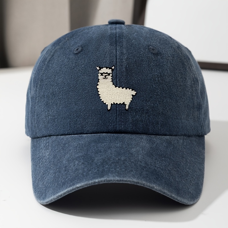 かわいい羊柄の野球帽、男性と女性用、日常のレジャーに多用途、 - Bucket Hat Embroidered のレビューと価格