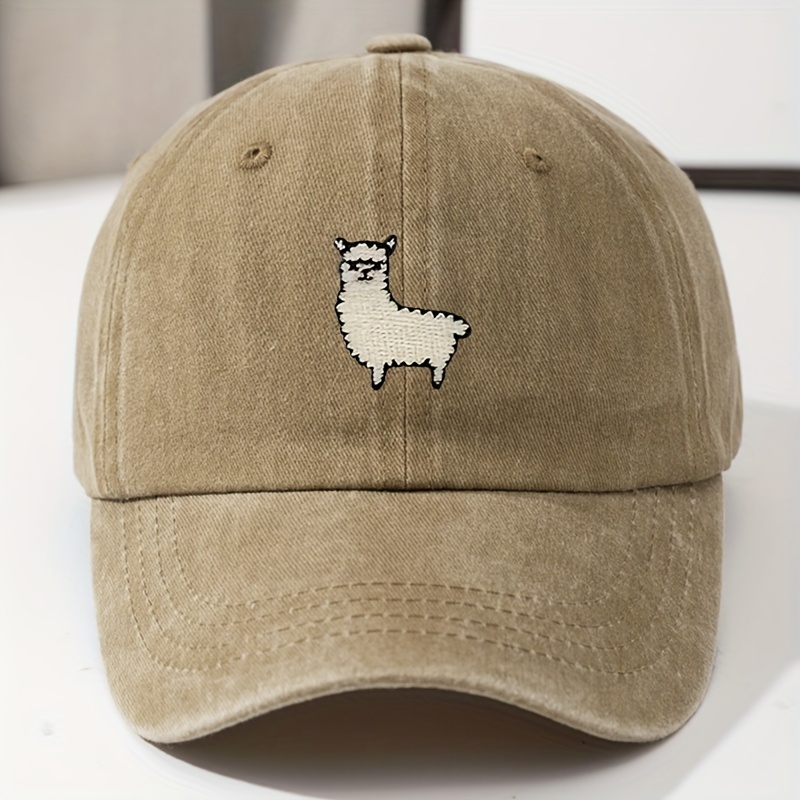 かわいい羊柄の野球帽、男性と女性用、日常のレジャーに多用途、 - Bucket Hat Embroidered のレビューと価格
