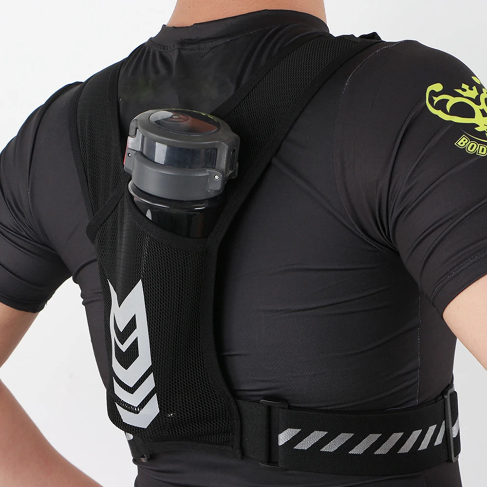 反射材付きランニングベスト（スマホホルダー＆キーポケット付き - Reflective Jacket Running のレビューと価格