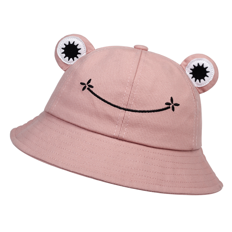 かわいいカエルバケットハット女性バケットハット女性夏屋外太陽 - Bucket Hat Embroidered のレビューと価格
