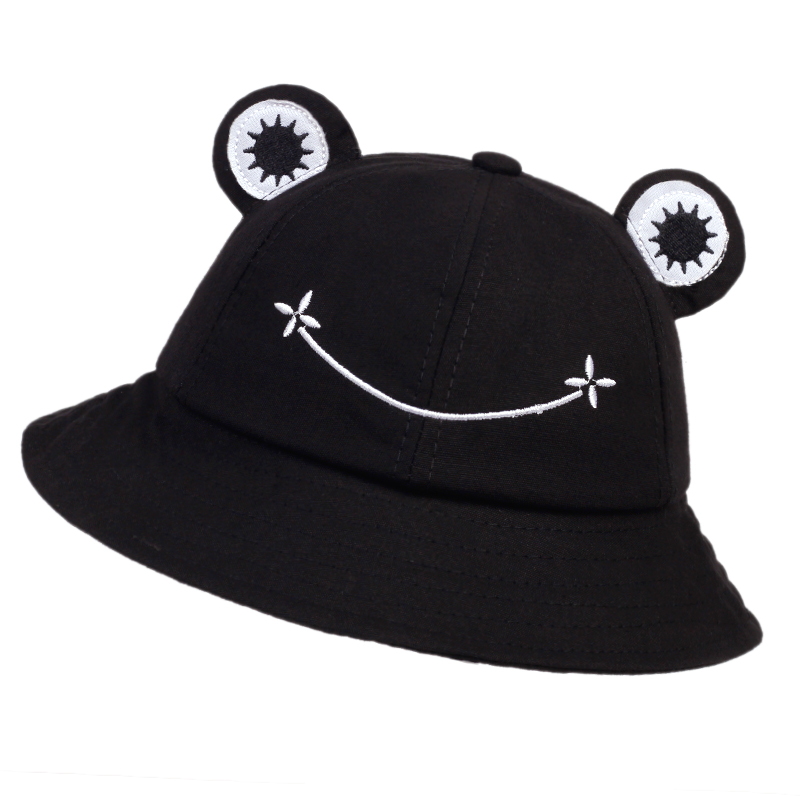 かわいいカエルバケットハット女性バケットハット女性夏屋外太陽 - Bucket Hat Embroidered のレビューと価格