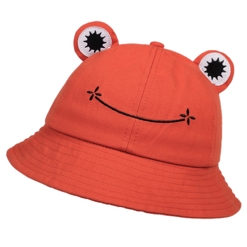 かわいいカエルバケットハット女性バケットハット女性夏屋外太陽 - Bucket Hat Embroidered のレビューと価格