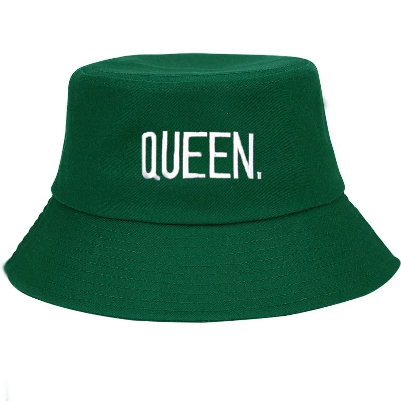 カスタマイズ可能なクイーン刺繍入りバケットハット、ニューカッ - Bucket Hat Embroidered のレビューと価格