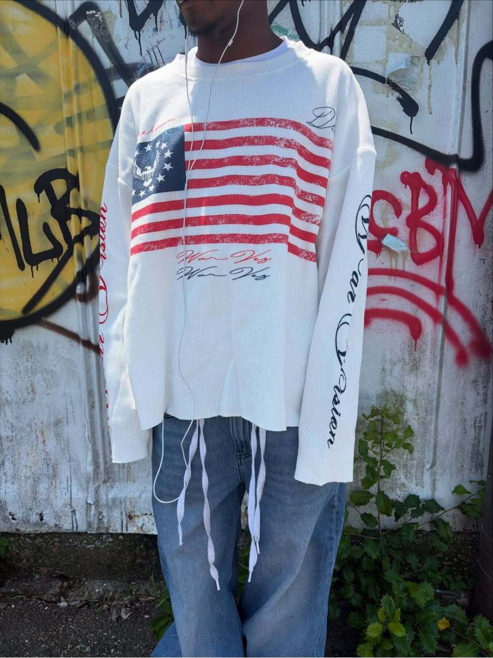 2026年秋新作 Y2K アメリカンレトロ フラッグプリント - Street Fashion Us のレビューと価格