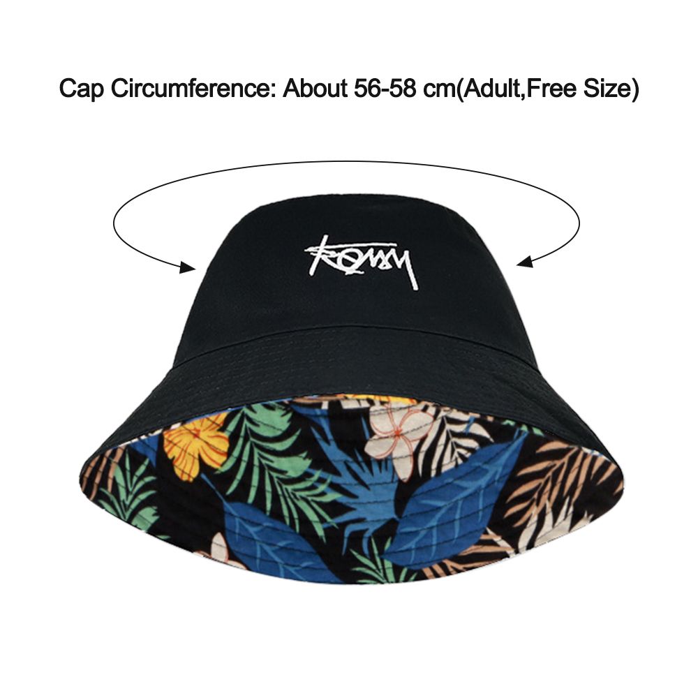男性と女性のための両面バケットハット,フィッシャーマンズキャ - Bucket Hat Embroidered のレビューと価格