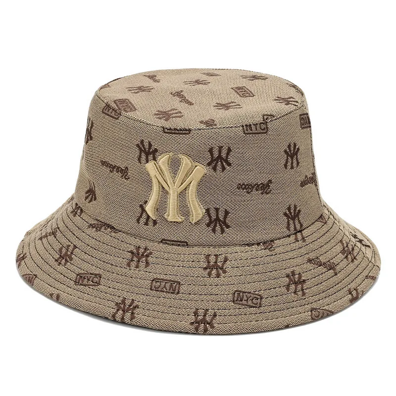 ユニセックスレター刺繍漁師帽子女性夏多用途日焼け止め帽子太陽 - Bucket Hat Embroidered のレビューと価格