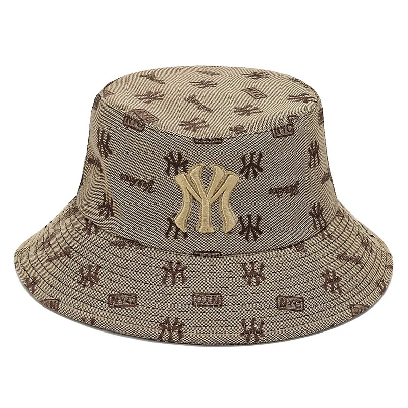 ユニセックスレター刺繍漁師帽子女性夏多用途日焼け止め帽子太陽 - Bucket Hat Embroidered のレビューと価格