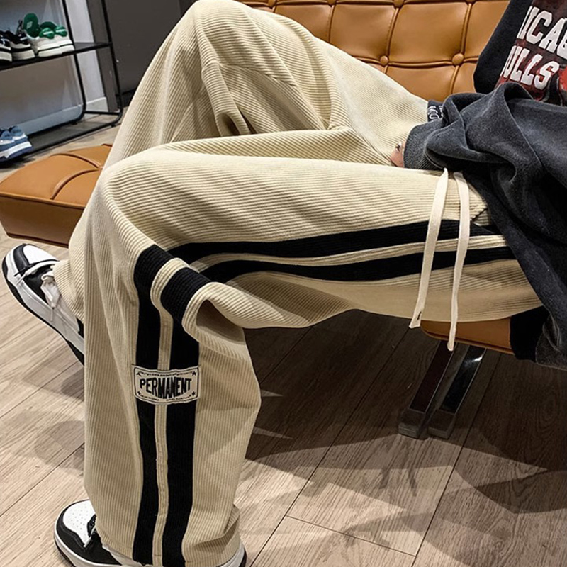 2024 メンズカジュアルパンツコーデュロイ韓国スタイルルー - Street Fashion In Korea のレビューと価格