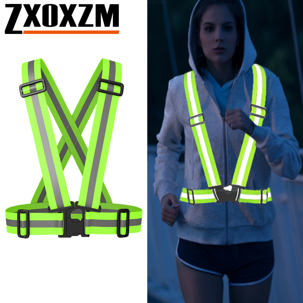 1 個のナイトランニングベスト高視認性反射性、通気性調節可能 - Reflective Jacket Running のレビューと価格