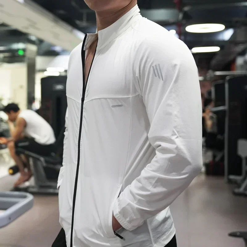 上質なアイスシルクのスポーツシャツ,ランニングコート,日焼け - Reflective Jacket Running のレビューと価格