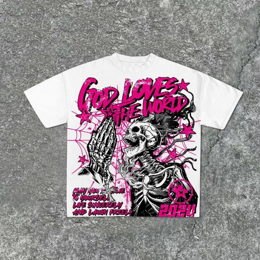 ファッショナブルな新しいメンズパーソナライズされたスカルグラ - Street Fashion Graffiti のレビューと価格