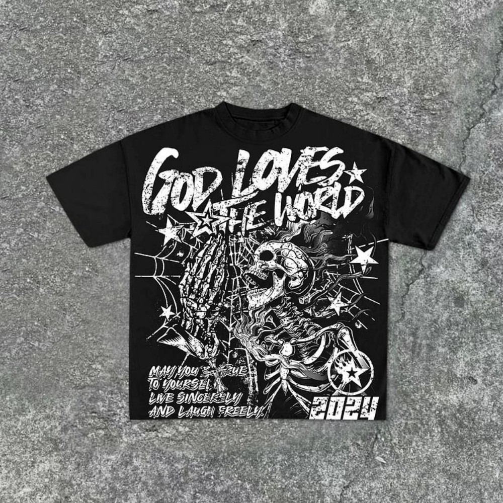 ファッショナブルな新しいメンズパーソナライズされたスカルグラ - Street Fashion Graffiti のレビューと価格