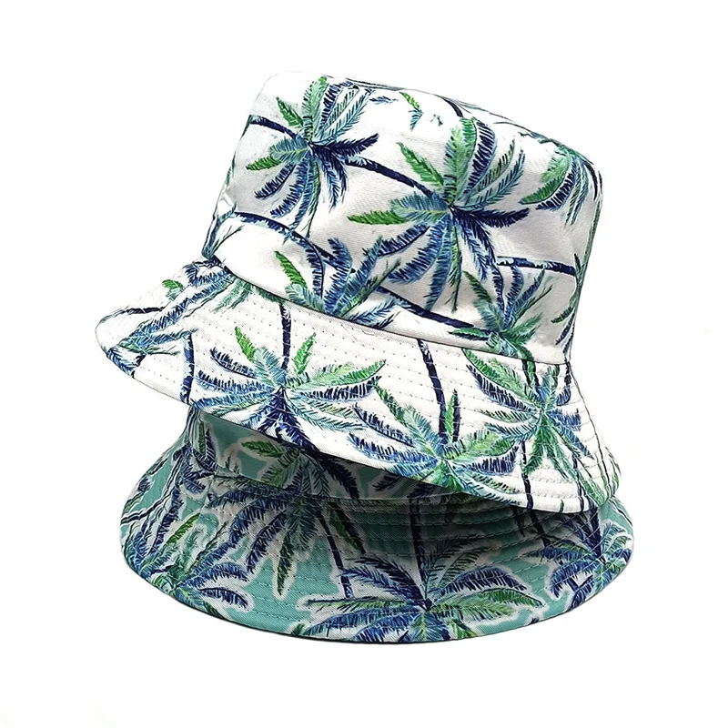 四季ポリエステル漫画ツリープリントバケットハットフィッシャー - Bucket Hat Embroidered のレビューと価格