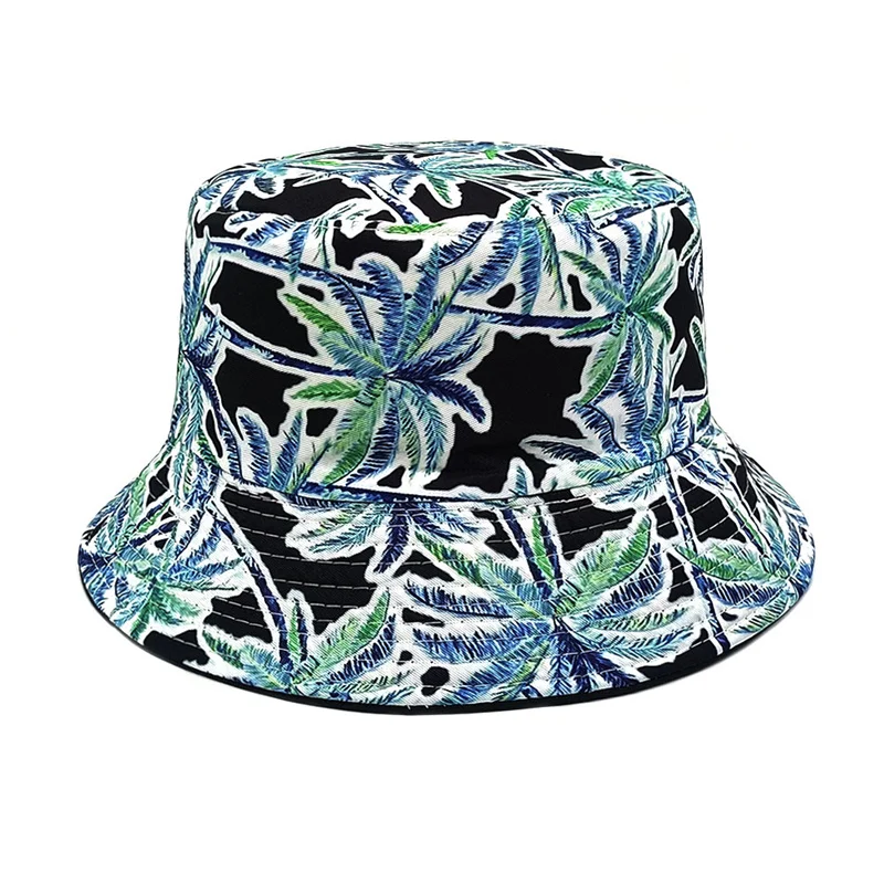 四季ポリエステル漫画ツリープリントバケットハットフィッシャー - Bucket Hat Embroidered のレビューと価格