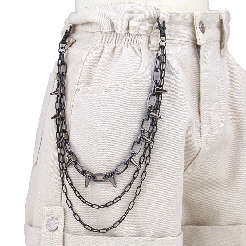 ヒップホップ パンクロック メタルパンツ ウエストチェーン  - Street Fashion Jewelry のレビューと価格