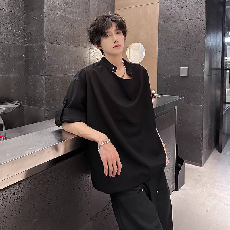 WTHT ファッション 2026 夏メンズソリッドカラー包帯 - Street Fashion Taiwan のレビューと価格