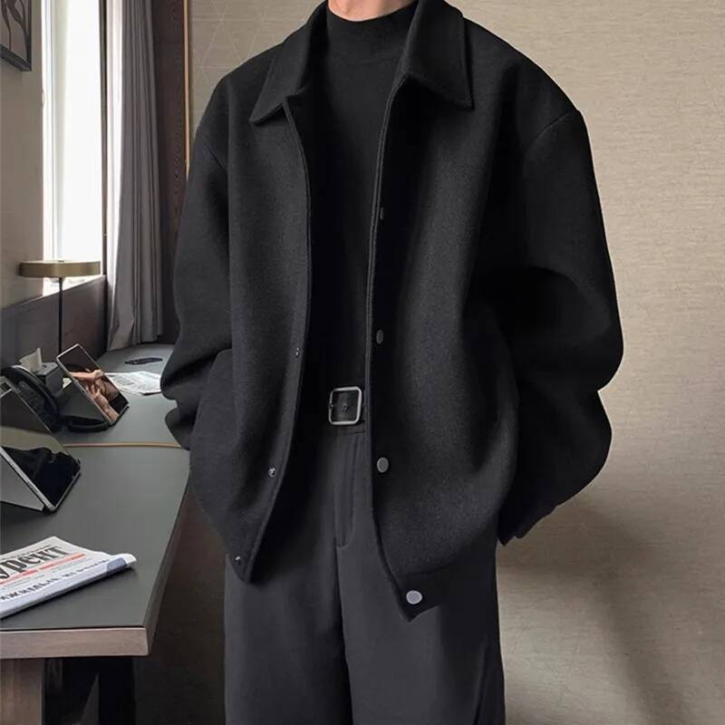 カジュアル原宿スタイルメンズジャケット春秋ルーズフィットハイ - Street Fashion Taiwan のレビューと価格