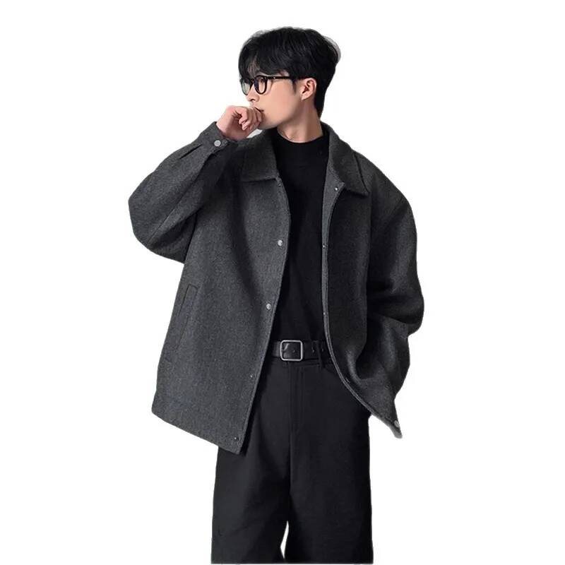 カジュアル原宿スタイルメンズジャケット春秋ルーズフィットハイ - Street Fashion Taiwan のレビューと価格