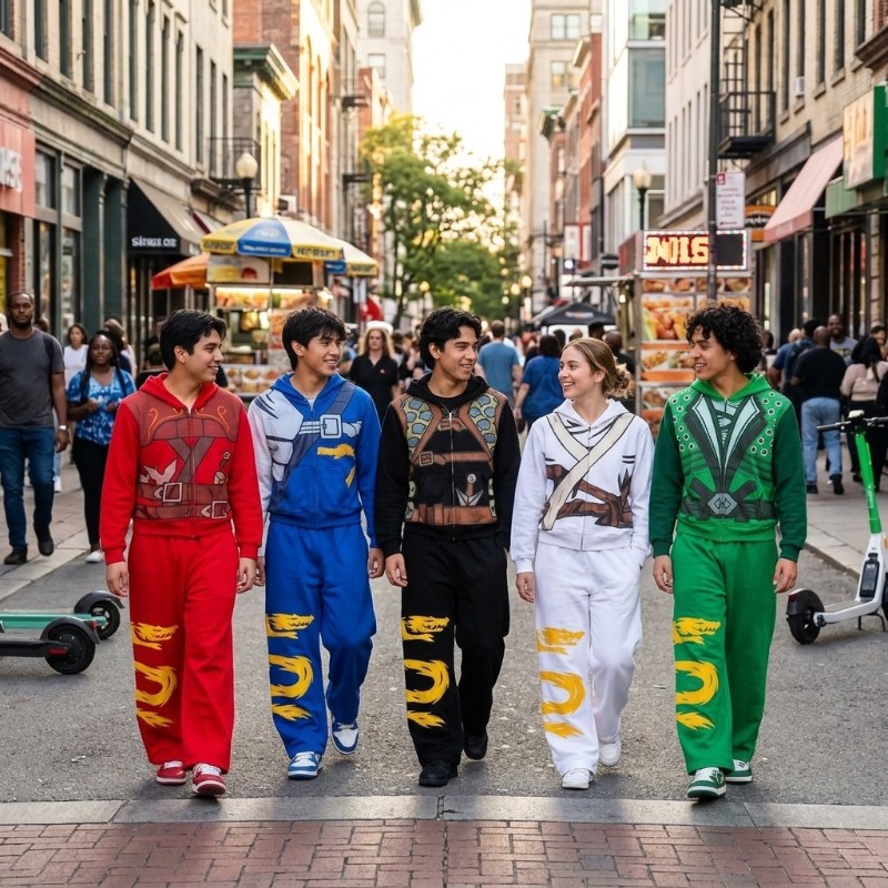 忍者戦士アーマーフーディーセット メンズ ドラゴングラフィッ - Street Fashion Us のレビューと価格
