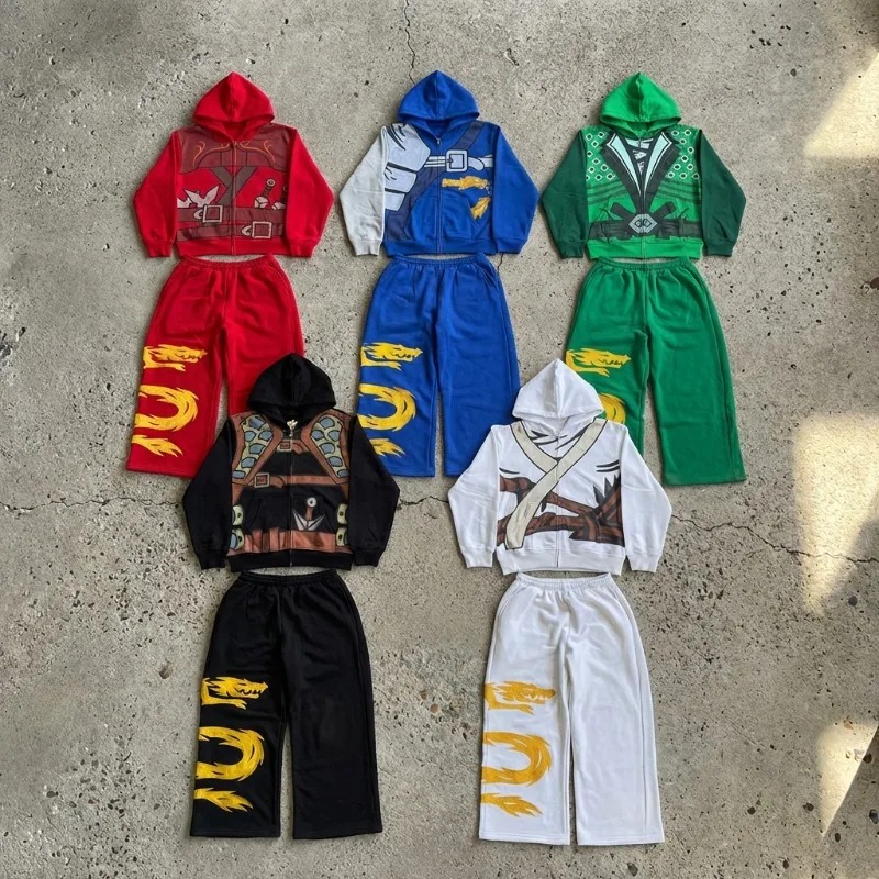 忍者戦士アーマーフーディーセット メンズ ドラゴングラフィッ - Street Fashion Us のレビューと価格