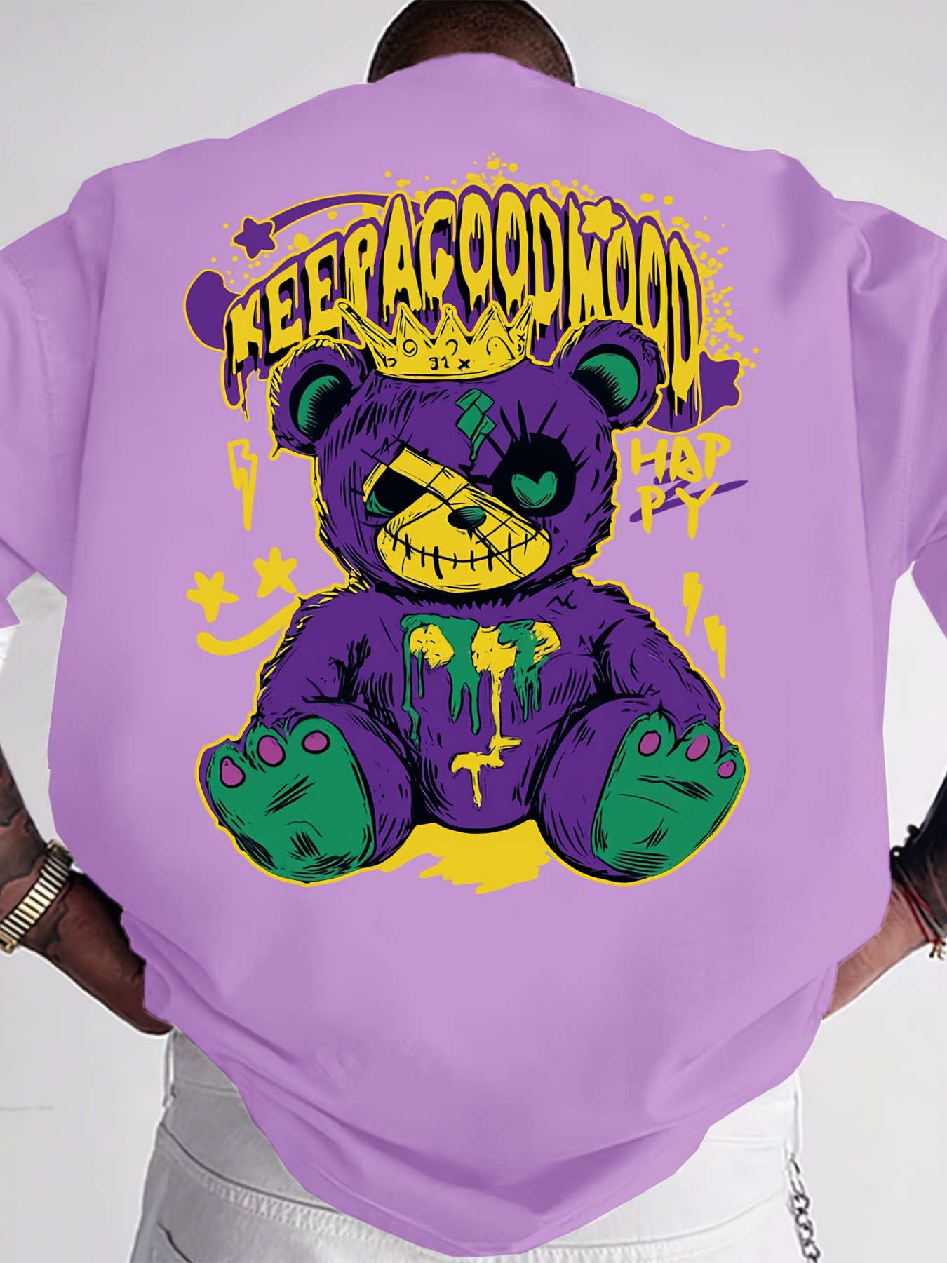 ファッショナブルな新しいメンズパーソナライズされたテディベア - Street Fashion Graffiti のレビューと価格