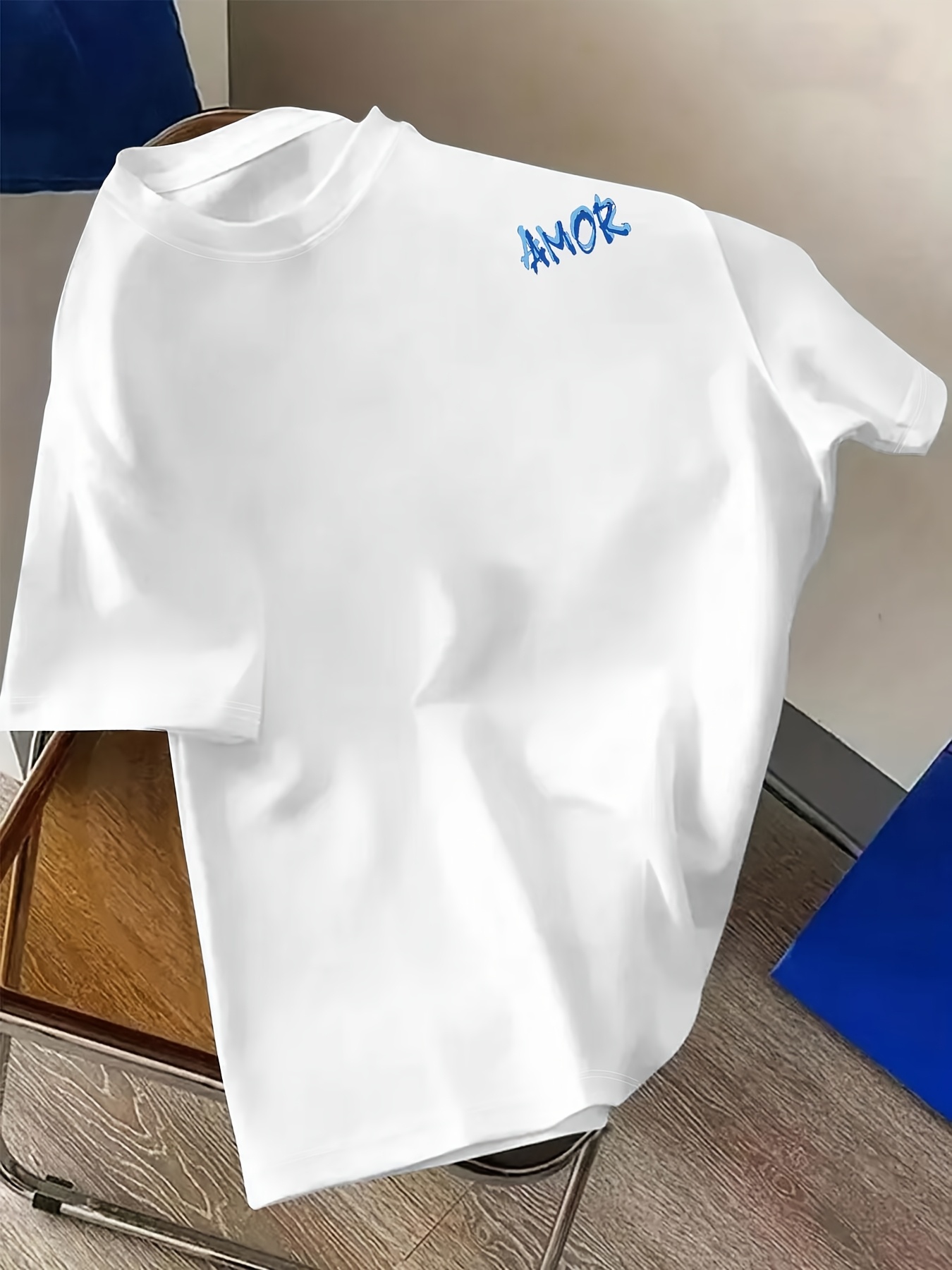 ブルーブラックグラフィティ愛の言葉 Tシャツ男性女性夏アーバ - Street Fashion Graffiti のレビューと価格