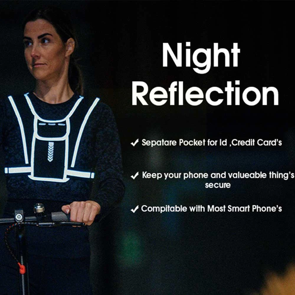 男性と女性のための電話ホルダー付きランニングベスト,防水携帯 - Reflective Jacket Running のレビューと価格