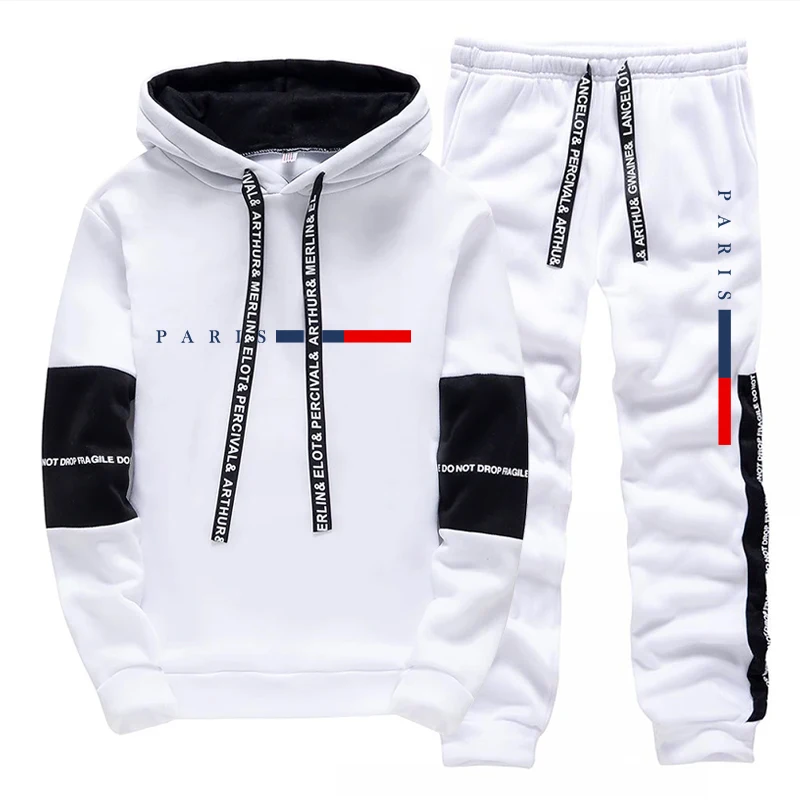 メンズセット/パーカー/パンツ パリファッション 秋冬 カジ - Street Fashion Men のレビューと価格
