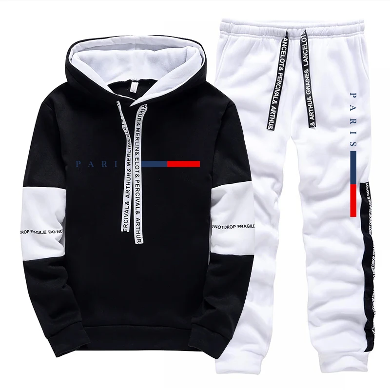 メンズセット/パーカー/パンツ パリファッション 秋冬 カジ - Street Fashion Men のレビューと価格
