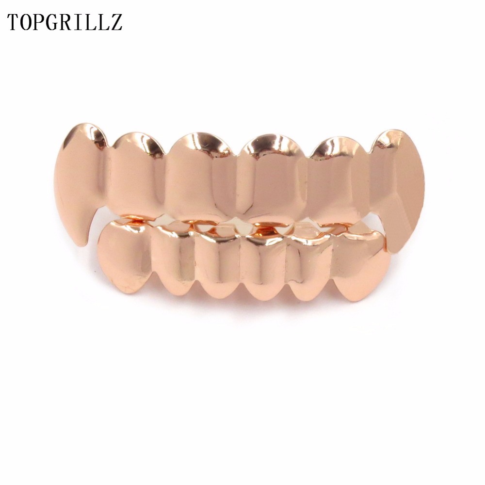 Topgrillz-ピンクゴールドのメッキグリル,ヒップホッ - Street Fashion Jewelry のレビューと価格