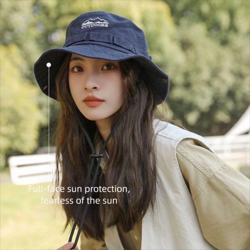 キャンプ登山帽子ユニセックスファッション山脈刺繍フィッシャー - Bucket Hat Embroidered のレビューと価格